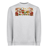 Heather Grey Christmas coffee cups Heavyweight Sweatshirt - Artiststas