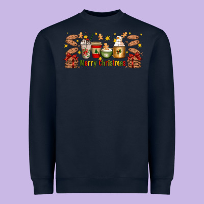 Christmas Coffee Cups Heavyweight Sweatshirt Designed By Artiststas