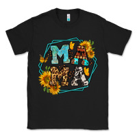 Black sunflowers hexagon frame mama Classic Tee - Jasminsmagicworld