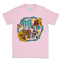 Bubblegum Pink sunflowers hexagon frame mama Classic Tee - Jasminsmagicworld