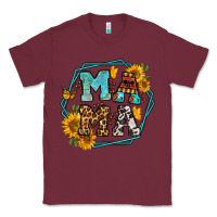 Burgundy sunflowers hexagon frame mama Classic Tee - Jasminsmagicworld