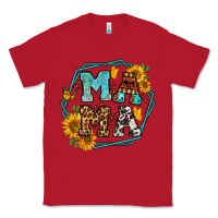 Red sunflowers hexagon frame mama Classic Tee - Jasminsmagicworld