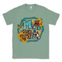 Sage sunflowers hexagon frame mama Classic Tee - Jasminsmagicworld