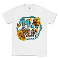 White sunflowers hexagon frame mama Classic Tee - Jasminsmagicworld