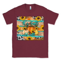 Burgundy it's fall y'all Classic Tee - Artiststas