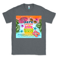 Charcoal Heather here comes the sun Classic Tee - TumblerDesignByShophia