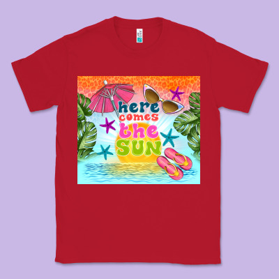 Here Comes The Sun Classic Tee Designed By Tumblerdesignbyshophia