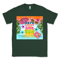 Sports Green here comes the sun Classic Tee - TumblerDesignByShophia