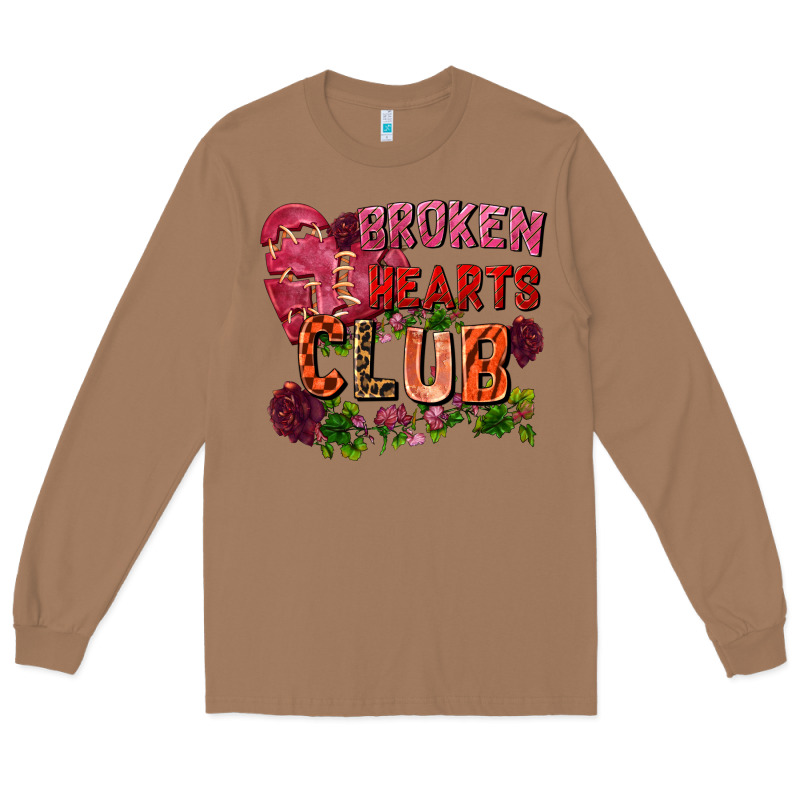 Broken Heart Club Long Sleeve Tee by FaDigitalArtStudio | Teevron
