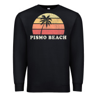 Black Pismo Beach CA Vintage 70s Retro Throwback Design Premium Sweatshirt - longCreatives