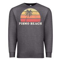 Charcoal Heather Pismo Beach CA Vintage 70s Retro Throwback Design Premium Sweatshirt - longCreatives