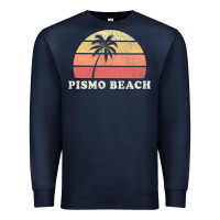 Navy Pismo Beach CA Vintage 70s Retro Throwback Design Premium Sweatshirt - longCreatives
