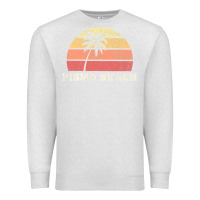 Oatmeal Heather Pismo Beach CA Vintage 70s Retro Throwback Design Premium Sweatshirt - longCreatives
