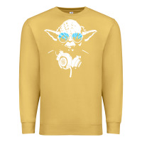Antique Gold DJ Yoda Premium Sweatshirt - longCreatives