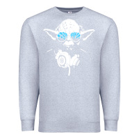 Heather Grey DJ Yoda Premium Sweatshirt - longCreatives