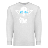 Oatmeal Heather DJ Yoda Premium Sweatshirt - longCreatives