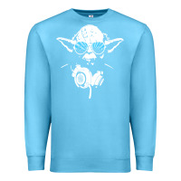 Ocean Blue DJ Yoda Premium Sweatshirt - longCreatives