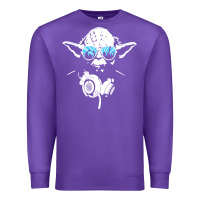 Purple DJ Yoda Premium Sweatshirt - longCreatives