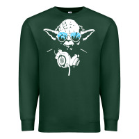 Sports Green DJ Yoda Premium Sweatshirt - longCreatives