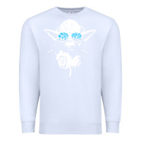White DJ Yoda Premium Sweatshirt - longCreatives