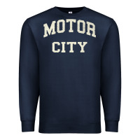 Navy Classic Motor City Detroit Varsity Premium Sweatshirt - longCreatives
