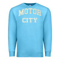 Ocean Blue Classic Motor City Detroit Varsity Premium Sweatshirt - longCreatives