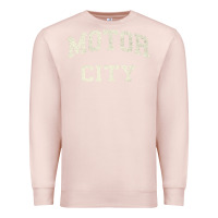 Pale Pink Classic Motor City Detroit Varsity Premium Sweatshirt - longCreatives