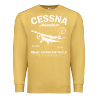 Antique Gold cessna distressed Premium Sweatshirt - longCreatives