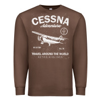 Chestnut cessna distressed Premium Sweatshirt - longCreatives