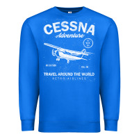True Royal cessna distressed Premium Sweatshirt - longCreatives