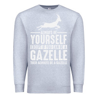 Heather Grey Gazelle Gift Lover Premium Sweatshirt - longCreatives