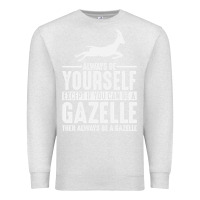 Oatmeal Heather Gazelle Gift Lover Premium Sweatshirt - longCreatives