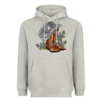 Moon Dust gray cowgirl and roses Heavyweight Hoodie - AdoDesignShop