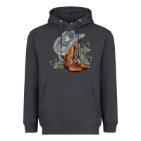 Smoke gray cowgirl and roses Heavyweight Hoodie - AdoDesignShop