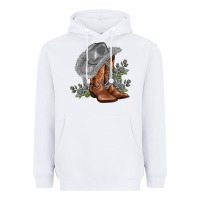 White gray cowgirl and roses Heavyweight Hoodie - AdoDesignShop