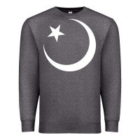 Charcoal Heather Islam Symbol Design white Premium Sweatshirt - longCreatives