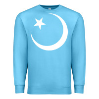 Ocean Blue Islam Symbol Design white Premium Sweatshirt - longCreatives