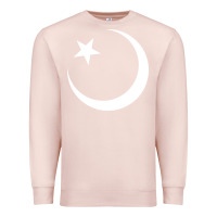 Pale Pink Islam Symbol Design white Premium Sweatshirt - longCreatives