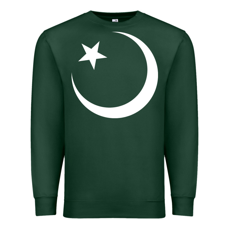 Islam Symbol Design White Premium Sweatshirt by longCreatives | Teevron