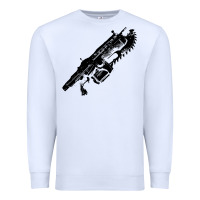 White Gears of war lancer Premium Sweatshirt - longCreatives