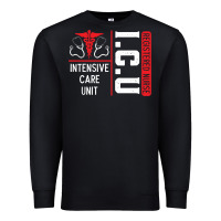 Black ICU Registered Nurse Medical Intensive Care Unit Premium Sweatshirt - longCreatives