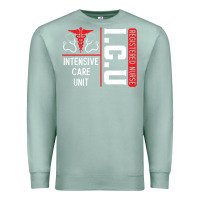 Seafoam ICU Registered Nurse Medical Intensive Care Unit Premium Sweatshirt - longCreatives