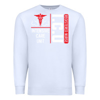 White ICU Registered Nurse Medical Intensive Care Unit Premium Sweatshirt - longCreatives