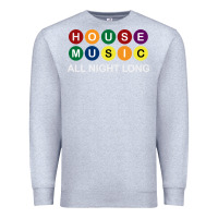 Heather Grey House Music All Night Long Ravers Premium Sweatshirt - longCreatives