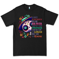 Black You are braver than you think sugar skull Premium Tee - NancyCooperArtShop