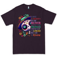 Plum You are braver than you think sugar skull Premium Tee - NancyCooperArtShop