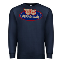 Navy Moo and Oink Chicago Premium Sweatshirt - longCreatives