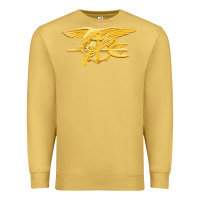 Antique Gold Navy Seals badge Premium Sweatshirt - longCreatives