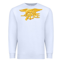 White Navy Seals badge Premium Sweatshirt - longCreatives