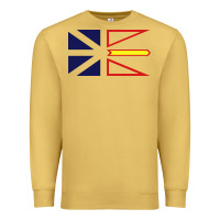 Antique Gold Newfoundland and Labrador Flag - 3 Color Premium Sweatshirt - longCreatives
